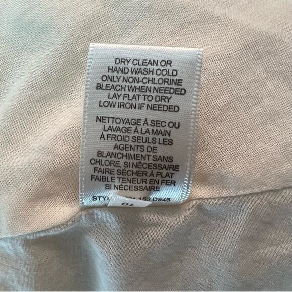 Rebecca Taylor Ruched Lace Cotton Dress Ivory Size 10 Sleeveless Mini Dress - Picture 9 of 10